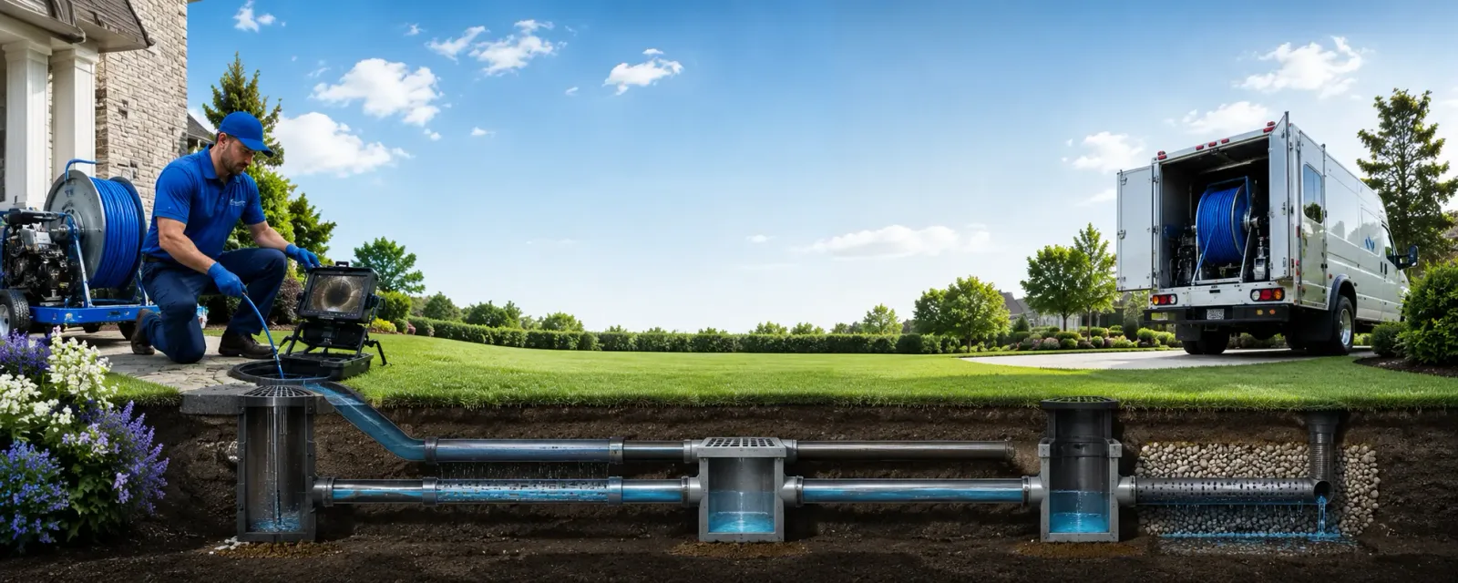 Outdoor drain cleaning information for Vassalboro, ME